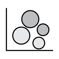 Vector image of bubble graph