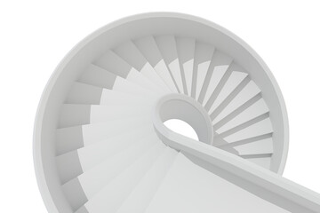Digitally composite image of staircase
