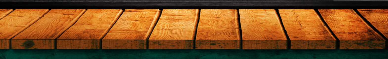 Image of orange wooden planks