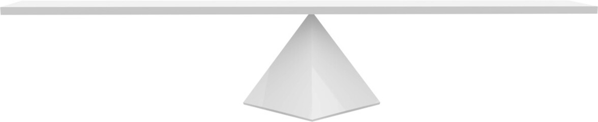 Fototapeta premium Empty balanced seesaw