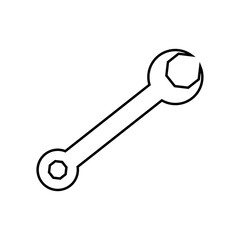 Spanner flat icon. 1st May Worker s Day.