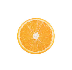orange slice isolated on  transparent png