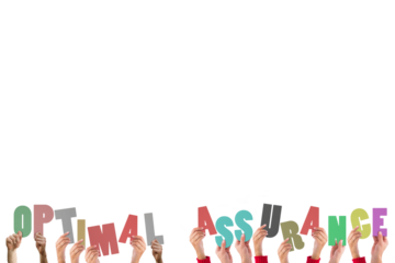 Hands holding up optimal assurance