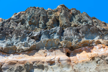 Grey mountain rock . Rocky mountain peak  - Powered by Adobe