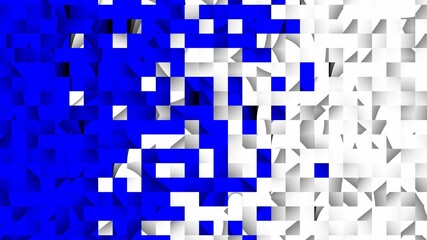 Wallpaper of shuffled frames in two colors