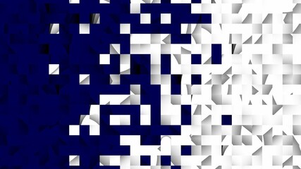 Wallpaper of shuffled frames in two colors