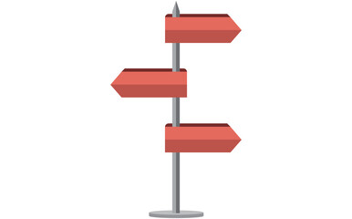 Digital image of road direction signs