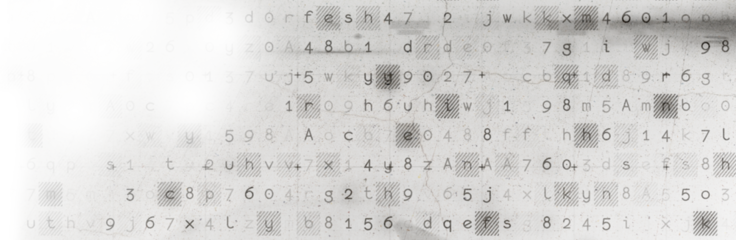 Digitally generated image of text and numbers on screen