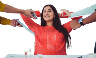 Young creative manager feeling relaxed