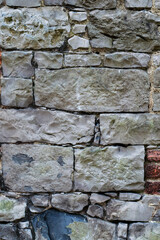 Old stone wall surface texture background.