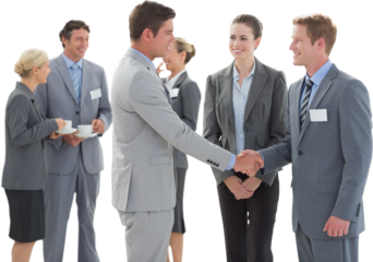 Business people shaking hands 