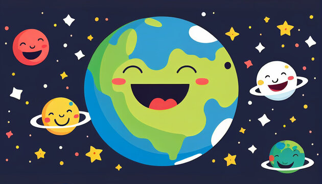 happy earth, earth celebration card