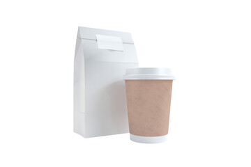Graphic image of packet and disposable cup