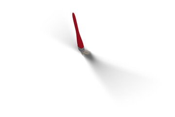 Illustration of red paintbrush