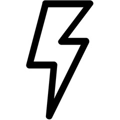 Digital image of lightning bolt