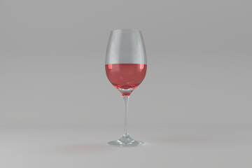 Close-up of red wine glass