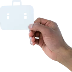 Foto op Plexiglas hand holding a schoolbag © vectorfusionart