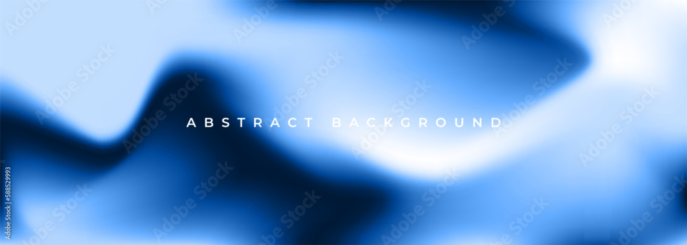 Poster bright blue holographic background. abstract blue liquid gradient creative banner. blurred soft blen