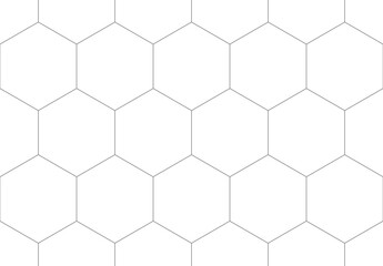 Hexagon abstract seamless pattern geometric background. Vector Texture.