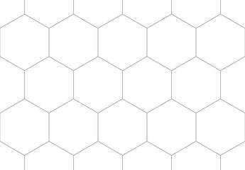 Hexagon abstract seamless pattern geometric background. Vector Texture.