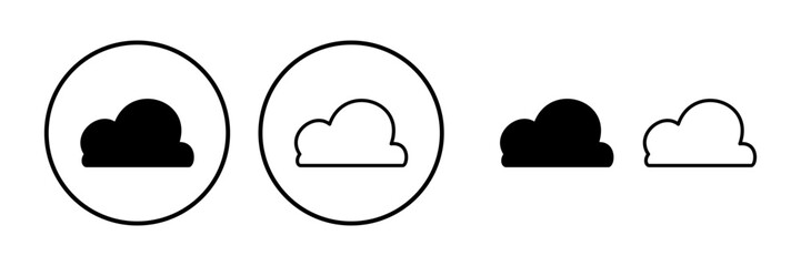 Cloud icon vector. cloud data. cloud services