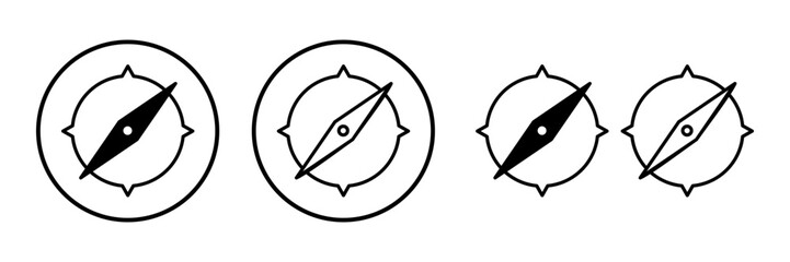 Compass icon vector. navigation icon