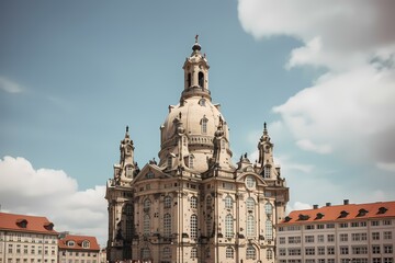 Fototapeta premium A large building with dresden frauenkirche Generative AI