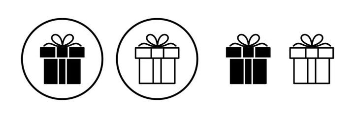 Gift icon vector. gift box icon. birthday gift
