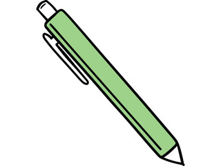 Single green pen