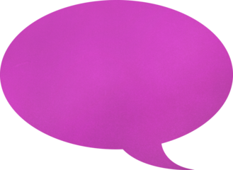 Oval speech bubble