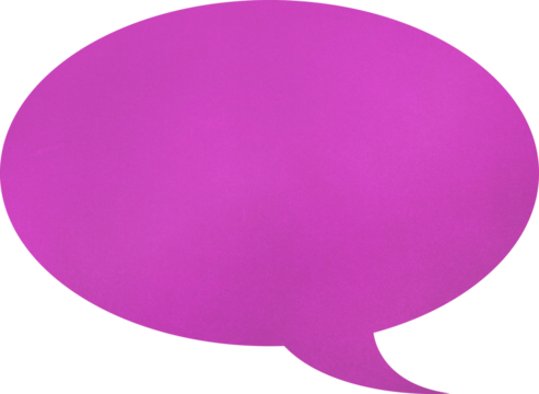 Oval speech bubble