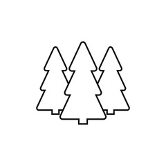trees icon christmas tree forest sign