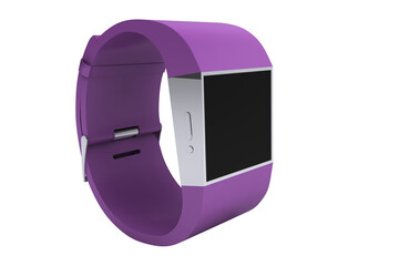Purple smart watch with display