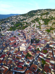 Capturing Centro de Taxco and Santa Prisca Church from Above