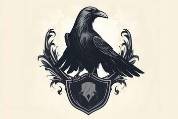 A group of black birds Generative AI