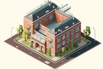 A model of a building Generative AI