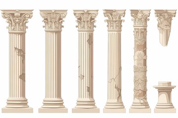 Naklejka premium A large building with a clock on it Generative AI