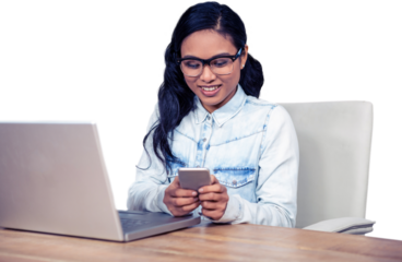Asian woman using smartphone