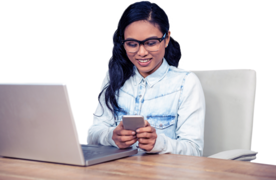 Asian woman using smartphone