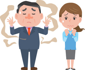 加齢臭がする男性