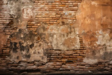 A brick wall with a hole in it Generative AI