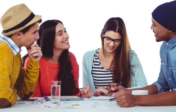 Young creative team having a meeting