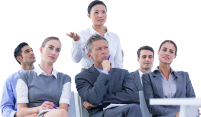 business team during a meeting