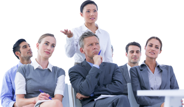 business team during a meeting