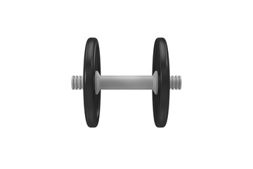 Metallic dumbbell