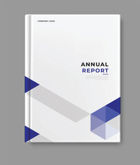 Annual report cover book template design