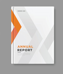Annual report cover book template design