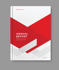 Annual report cover book template design