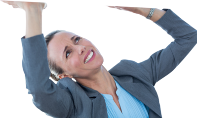 Businesswoman feeling trapped