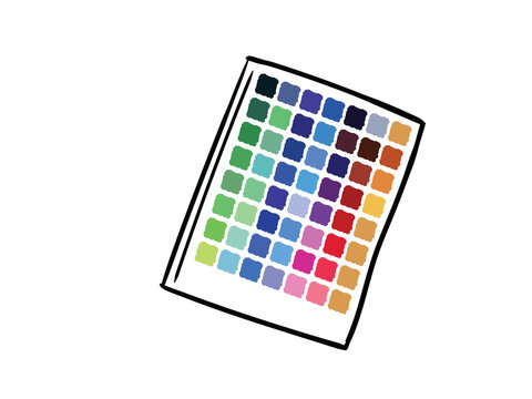 Digital image of color pallet